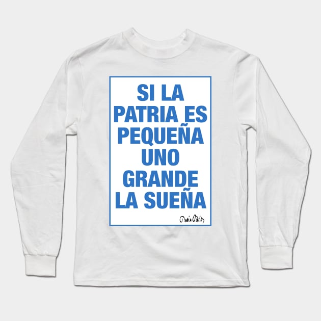 Poesia Nicaragua Rubén Darío Long Sleeve T-Shirt by linearte